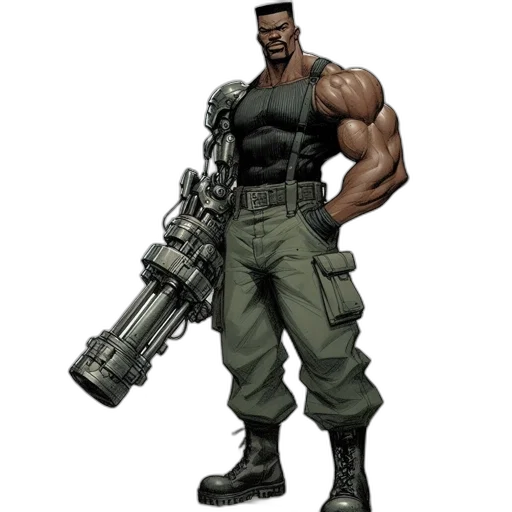 weapon, concept art, comic book art, 3d render transparent PNG cut-out