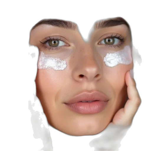 face, mask, photorealistic, 3d render transparent PNG cut-out