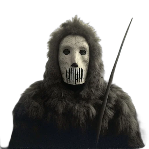 mask, animal, staff, creature transparent PNG cut-out