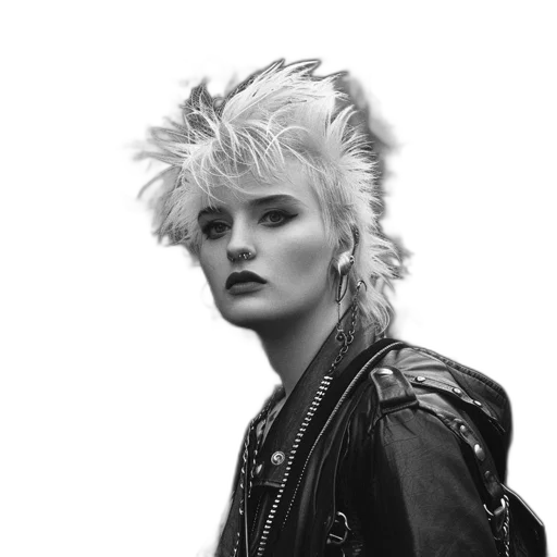 jacket, hair, face, hat transparent PNG cut-out