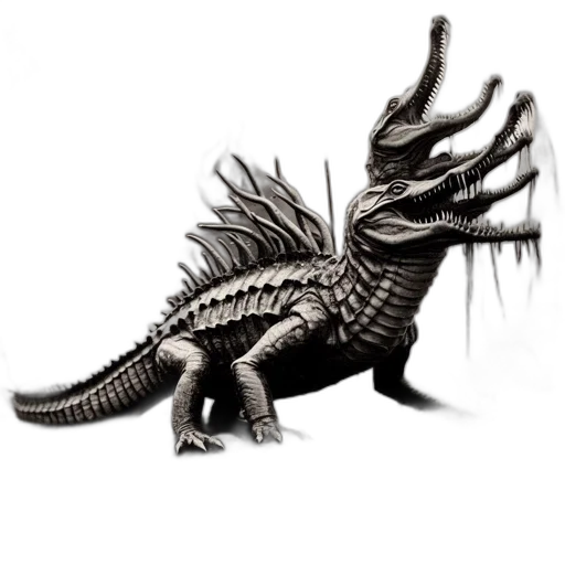 dragon, creature, animal, staff transparent PNG cut-out