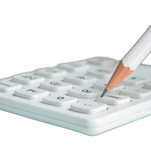 pencil, sticking, calculator, stock transparent PNG cut-out
