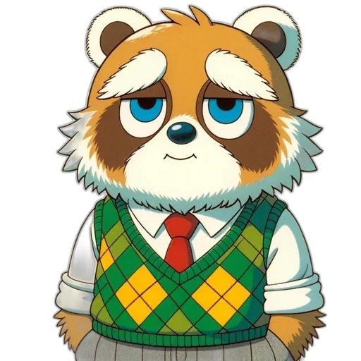 staff, animal, jacket, cartoon transparent PNG cut-out