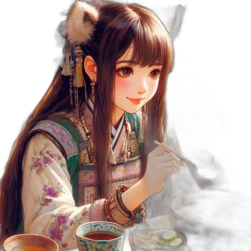 food, jewelry, dragon, staff transparent PNG cut-out