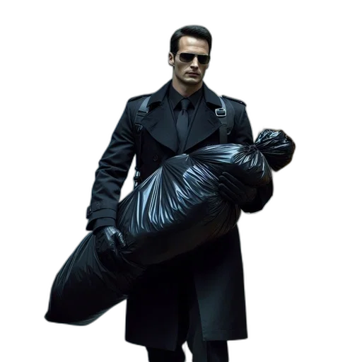 jacket, weapon, concept art, 3d render transparent PNG cut-out