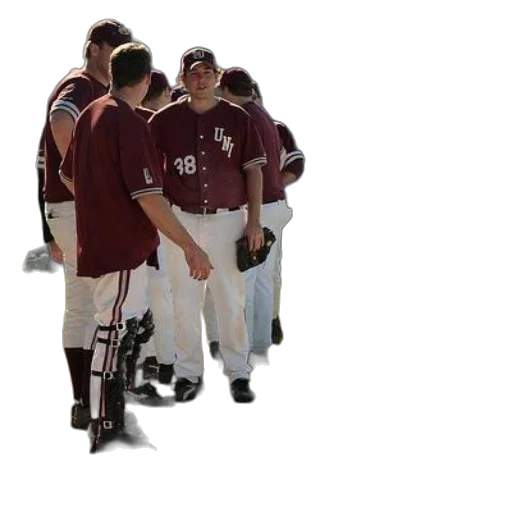 staff, group, baseball, players transparent PNG cut-out