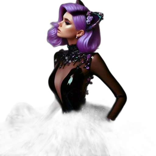 dress, 3d render, concept art, fantasy art transparent PNG cut-out