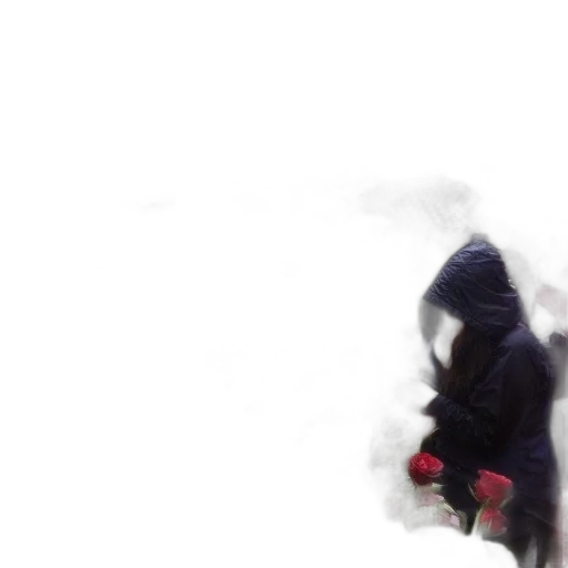 jacket, mask, umbrella, weapon transparent PNG cut-out