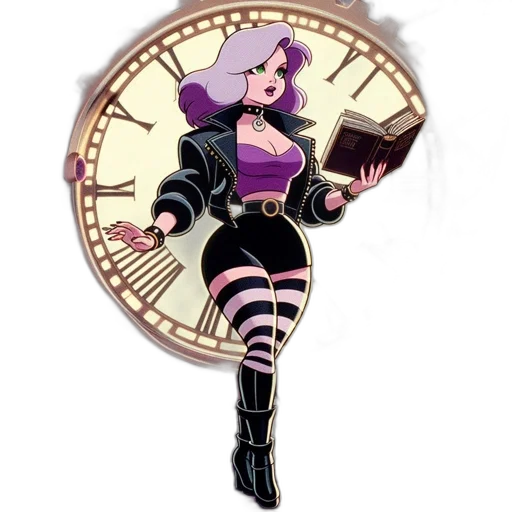 comic book art, cartoon, concept art, cyberpunk transparent PNG cut-out