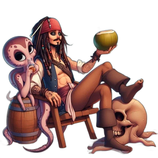 concept art, fantasy art, pixel art, cartoon transparent PNG cut-out