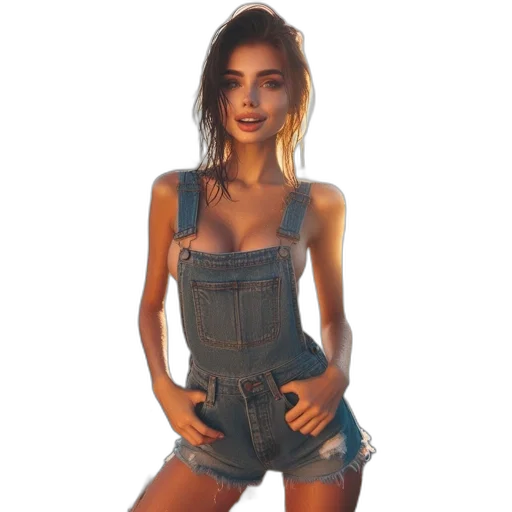 dress, face, jacket, photorealistic transparent PNG cut-out