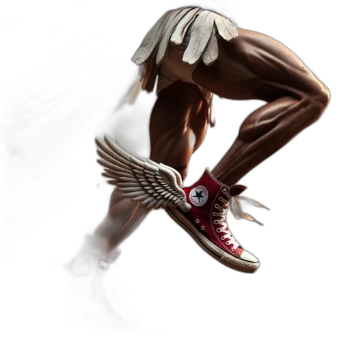 shoes, concept art, photorealistic, comic book art transparent PNG cut-out
