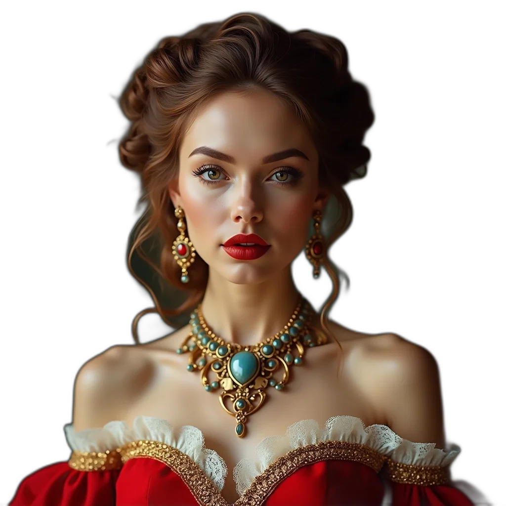 jewelry, crown, face, dress transparent PNG cut-out