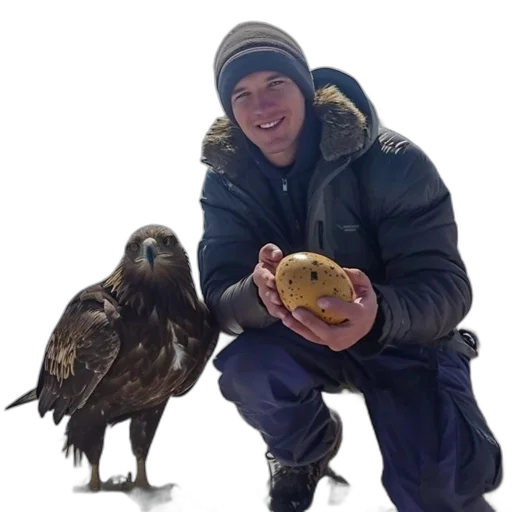 animal, jacket, photorealistic, man transparent PNG cut-out