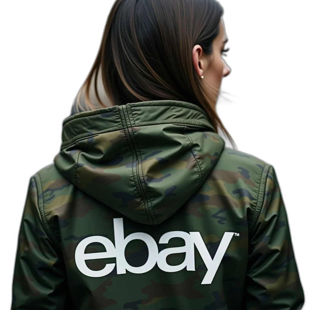 jacket, cyberpunk, green, earth tones transparent PNG cut-out