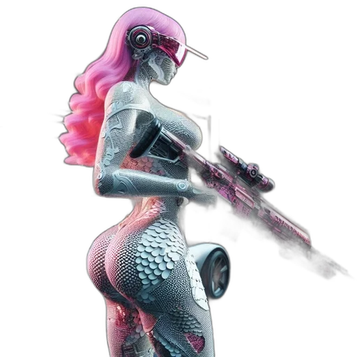 robot, weapon, dress, concept art transparent PNG cut-out
