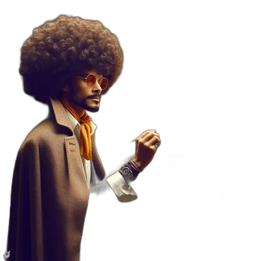 staff, hair, jacket, face transparent PNG cut-out