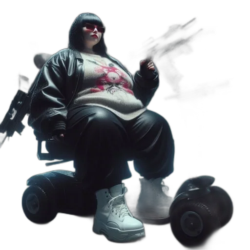 weapon, robot, jacket, car transparent PNG cut-out
