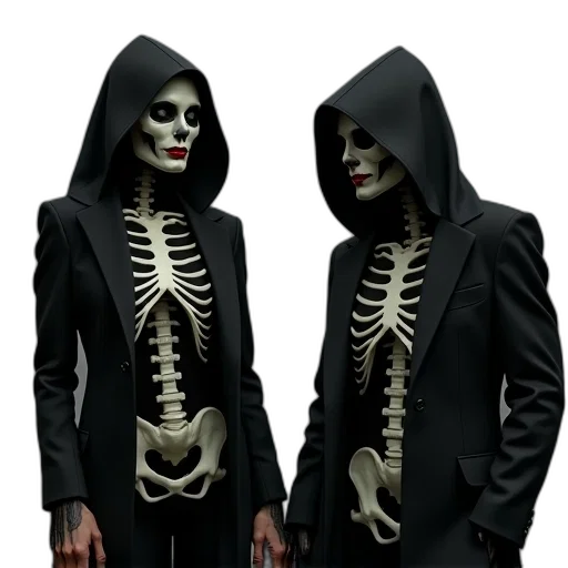 jacket, mask, concept art, 3d render transparent PNG cut-out
