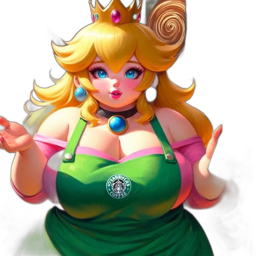 dress, staff, crown, concept art transparent PNG cut-out