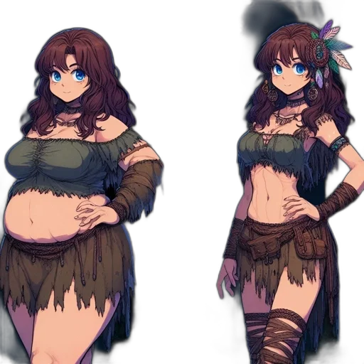 dress, concept art, fantasy art, anime transparent PNG cut-out