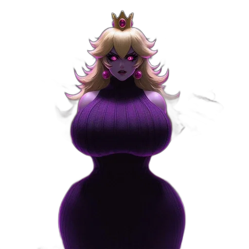 crown, dress, creature, hair transparent PNG cut-out