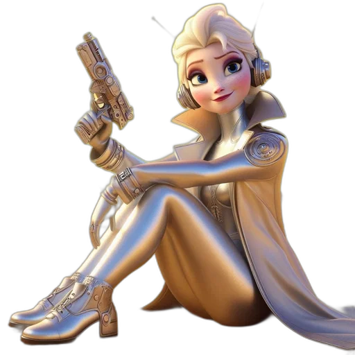 weapon, staff, sword, robot transparent PNG cut-out