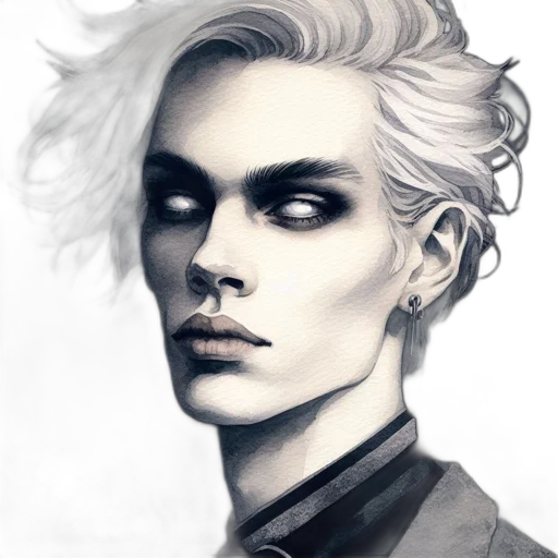 face, creature, jacket, hair transparent PNG cut-out