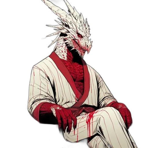 dragon, creature, mask, staff transparent PNG cut-out