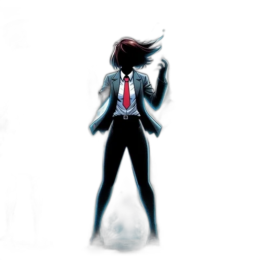 staff, jacket, robot, weapon transparent PNG cut-out