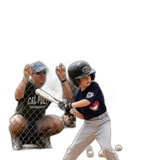 young, baseball, player, swinging transparent PNG cut-out