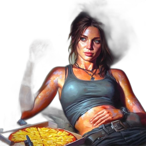 jewelry, weapon, photorealistic, oil painting transparent PNG cut-out