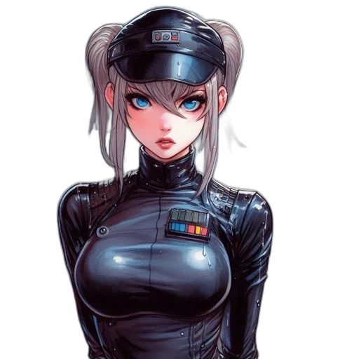 robot, jacket, dress, staff transparent PNG cut-out
