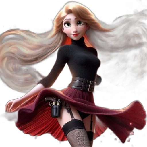 dress, fantasy art, concept art, 3d render transparent PNG cut-out
