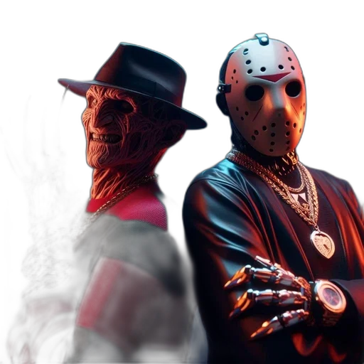 mask, concept art, 3d render, cyberpunk transparent PNG cut-out