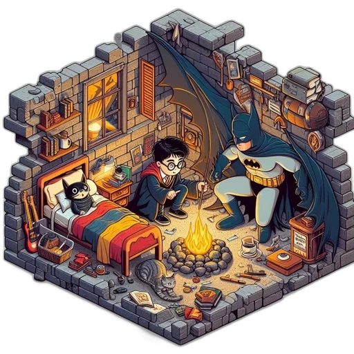 furniture, dragon, pixel art, concept art transparent PNG cut-out