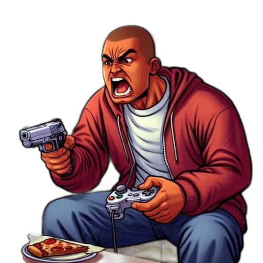 food, pixel art, concept art, comic book art transparent PNG cut-out