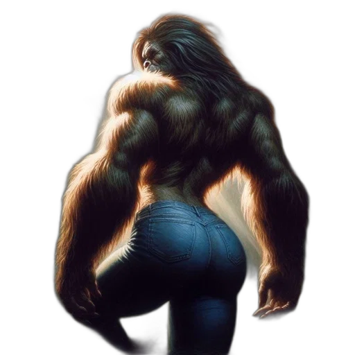 animal, hair, creature, concept art transparent PNG cut-out