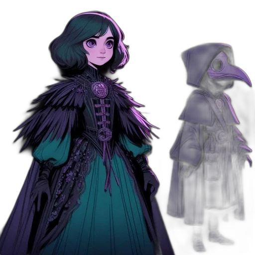 dress, concept art, fantasy art, 3d render transparent PNG cut-out