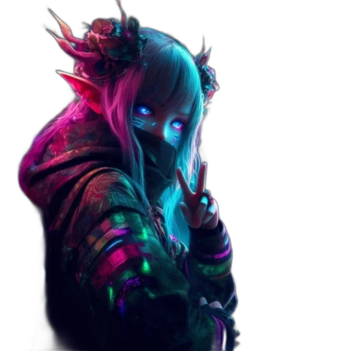 mask, jacket, robot, face transparent PNG cut-out