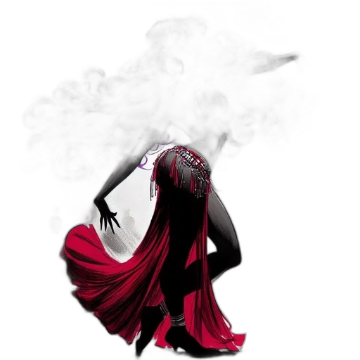 dress, mask, concept art, fantasy art transparent PNG cut-out