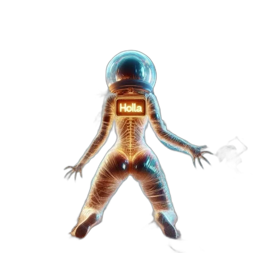 robot, staff, creature, concept art transparent PNG cut-out