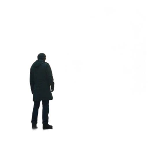 jacket, robot, staff, face transparent PNG cut-out