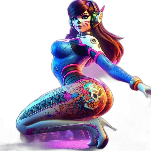 concept art, fantasy art, cyberpunk, 3d render transparent PNG cut-out