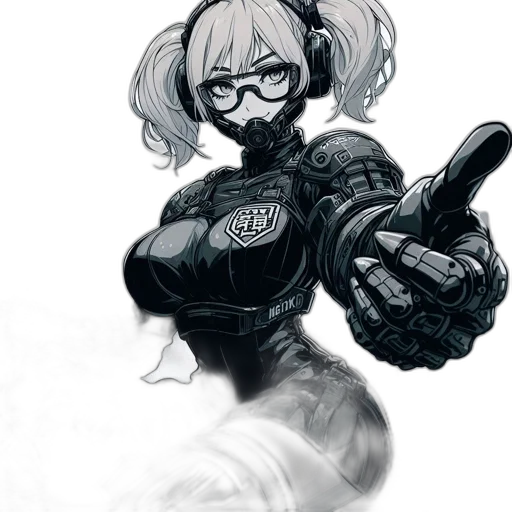 robot, weapon, staff, mask transparent PNG cut-out