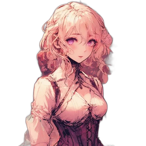 dress, crown, staff, flower transparent PNG cut-out