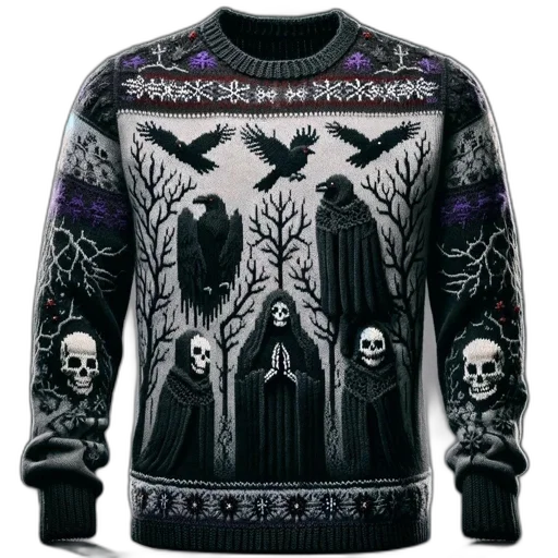 jacket, dark, intricately, designed transparent PNG cut-out