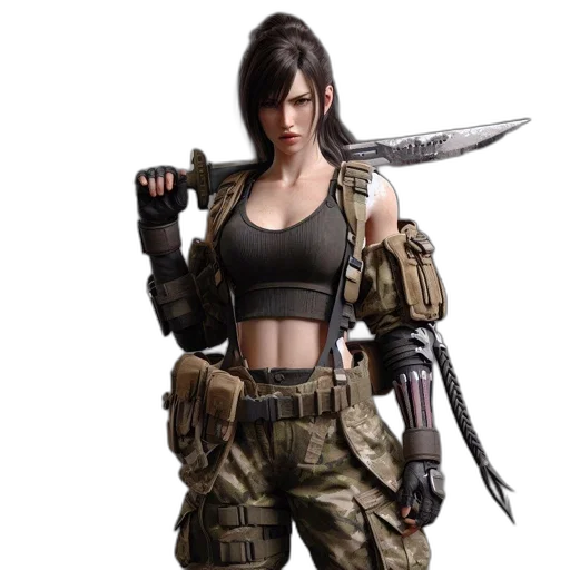 weapon, concept art, fantasy art, 3d render transparent PNG cut-out