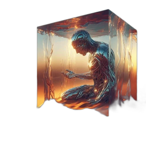 furniture, robot, concept art, fantasy art transparent PNG cut-out