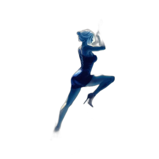 robot, dress, creature, staff transparent PNG cut-out